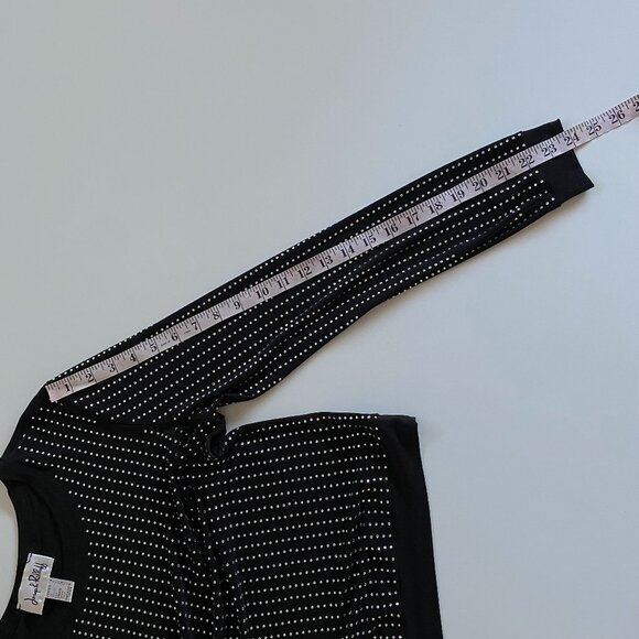 Joseph Ribkoff Sparkly Studded Long Sleeve Stretch Top - Picture 8 of 10